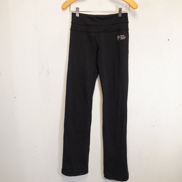 Lululemon Athletica‎ Leggings 4 Black Activewear Stretch Yoga Time Warmer Cable - Picture 1 of 12